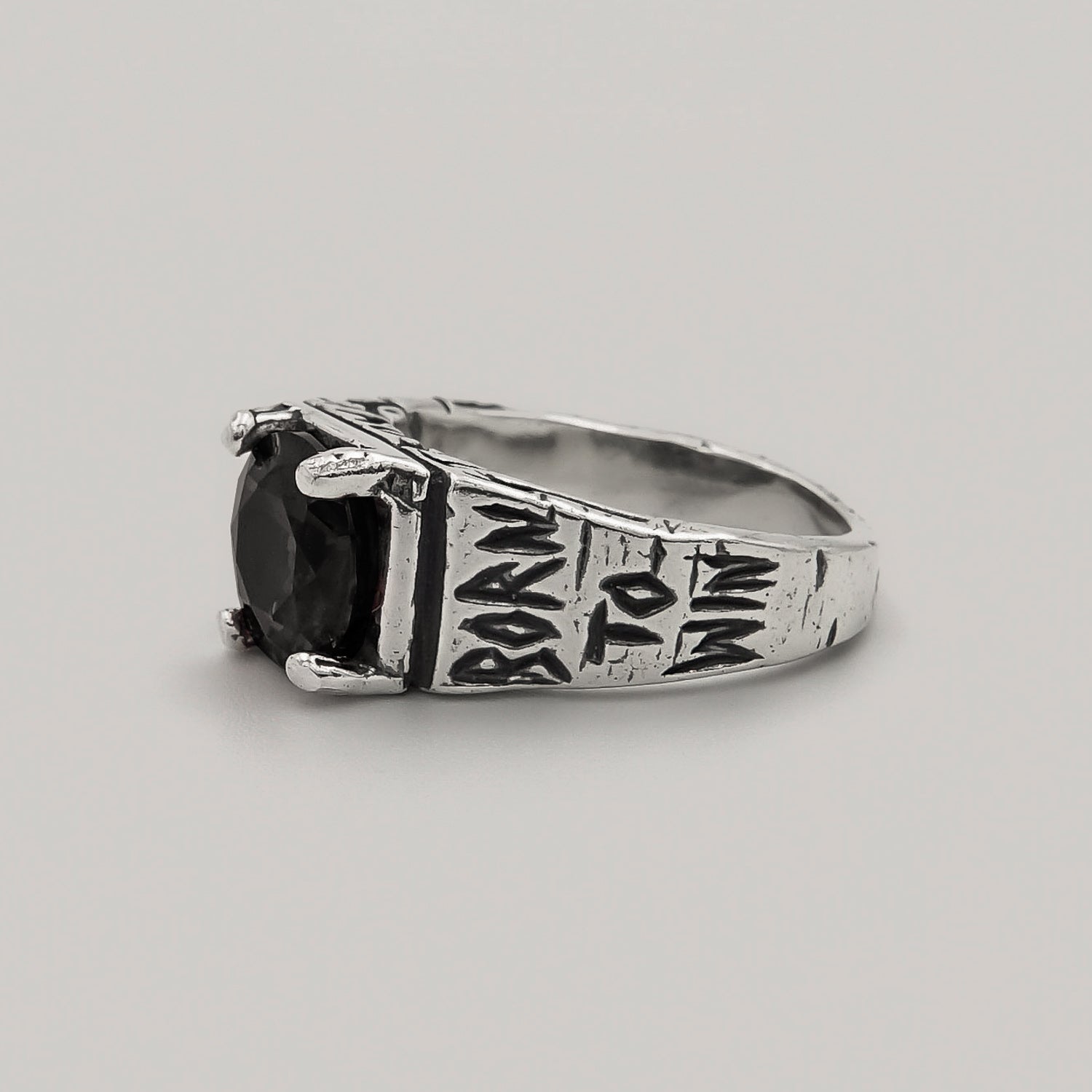 Born to Win Onyx Ring
