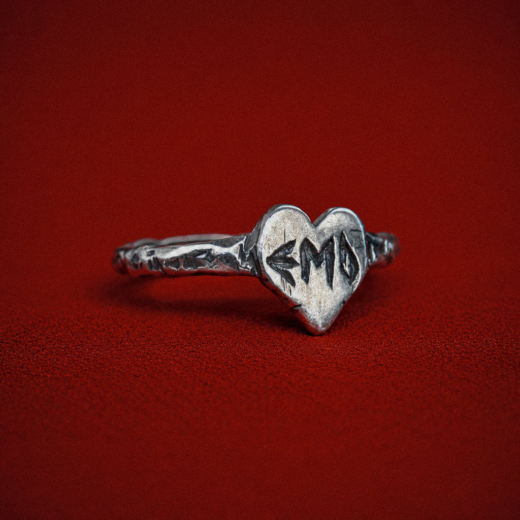 Emo Silver-Plated Ring