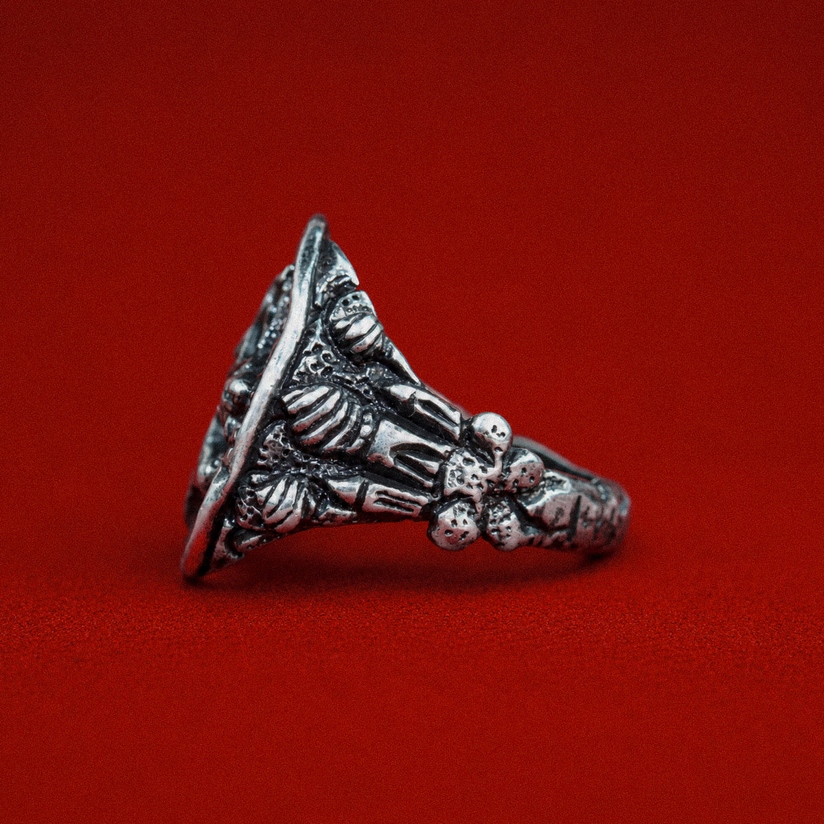 Old Wolf Silver-Plated Ring