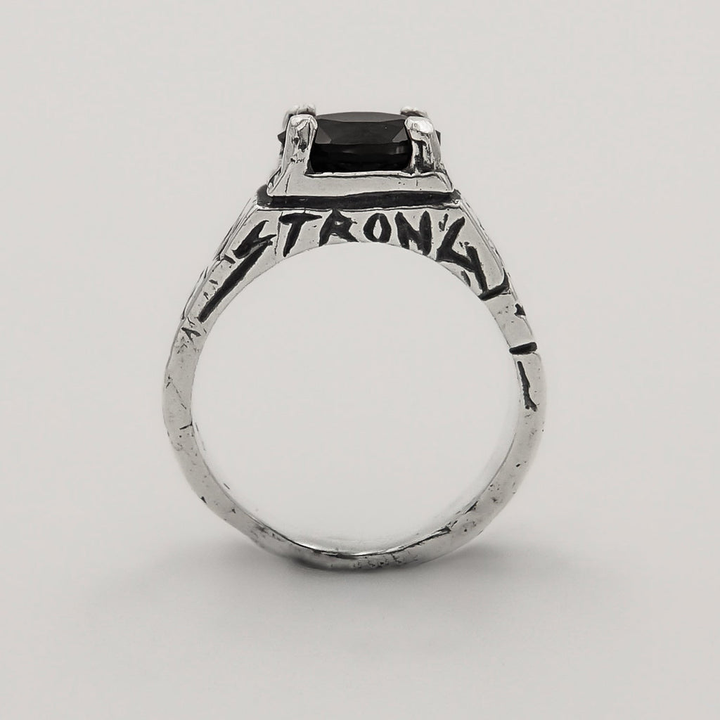 Born to Win Onyx Ring