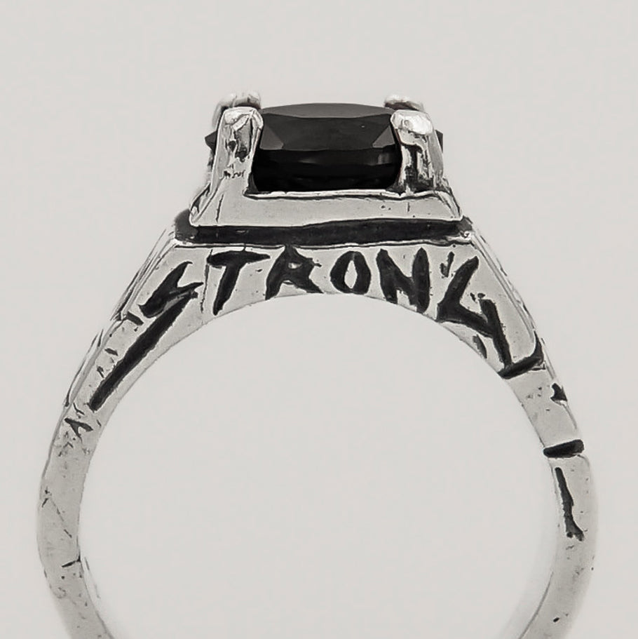 Born to Win Onyx Ring