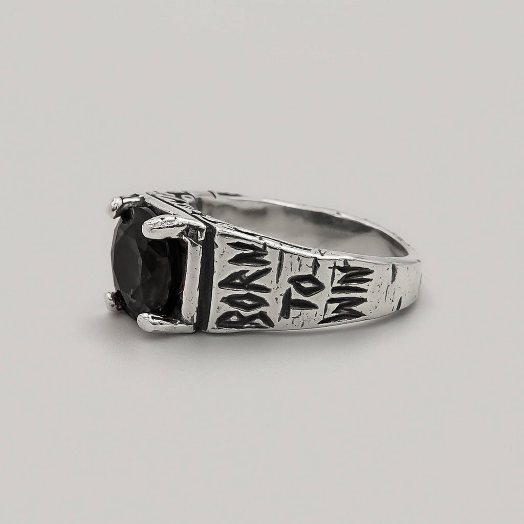 Born to Win Onyx Ring