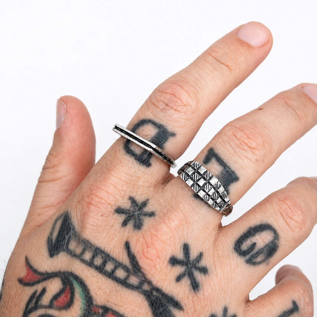 Pure Line Silver-Plated Ring