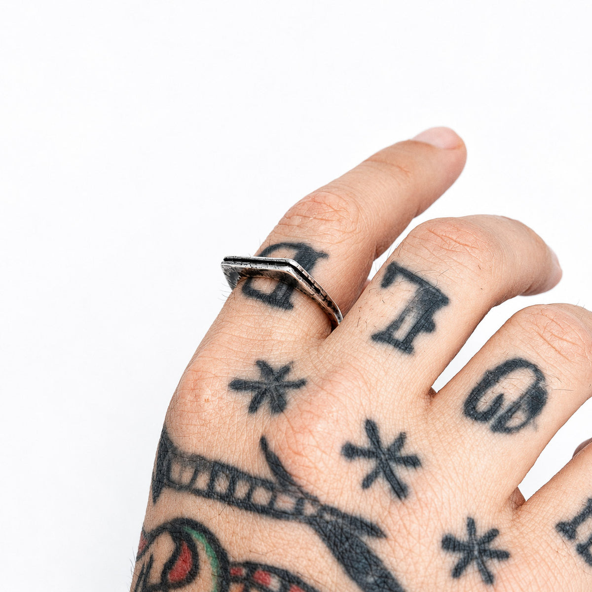 Pure Line Silver-Plated Ring