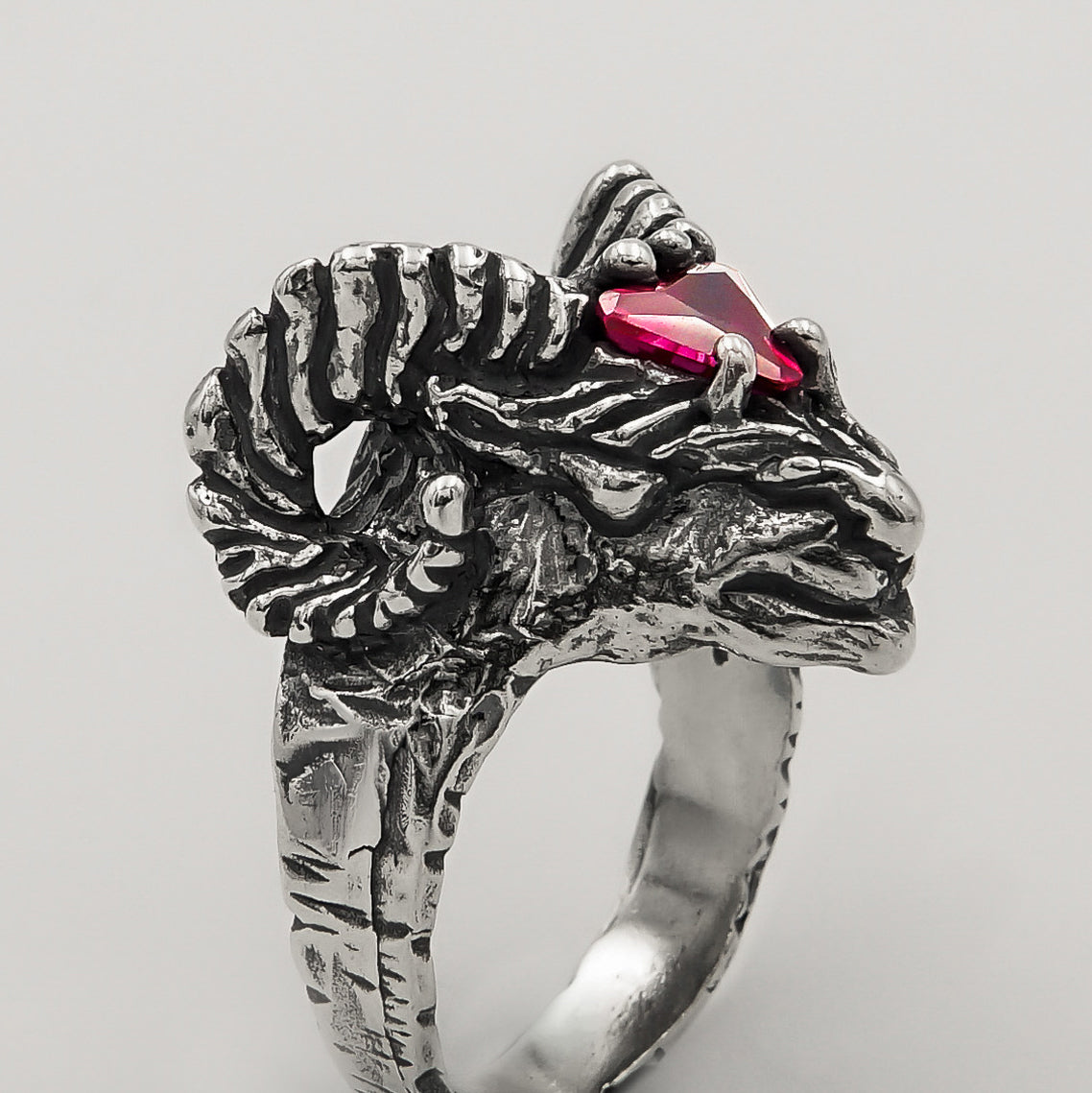 Goat Ruby Ring