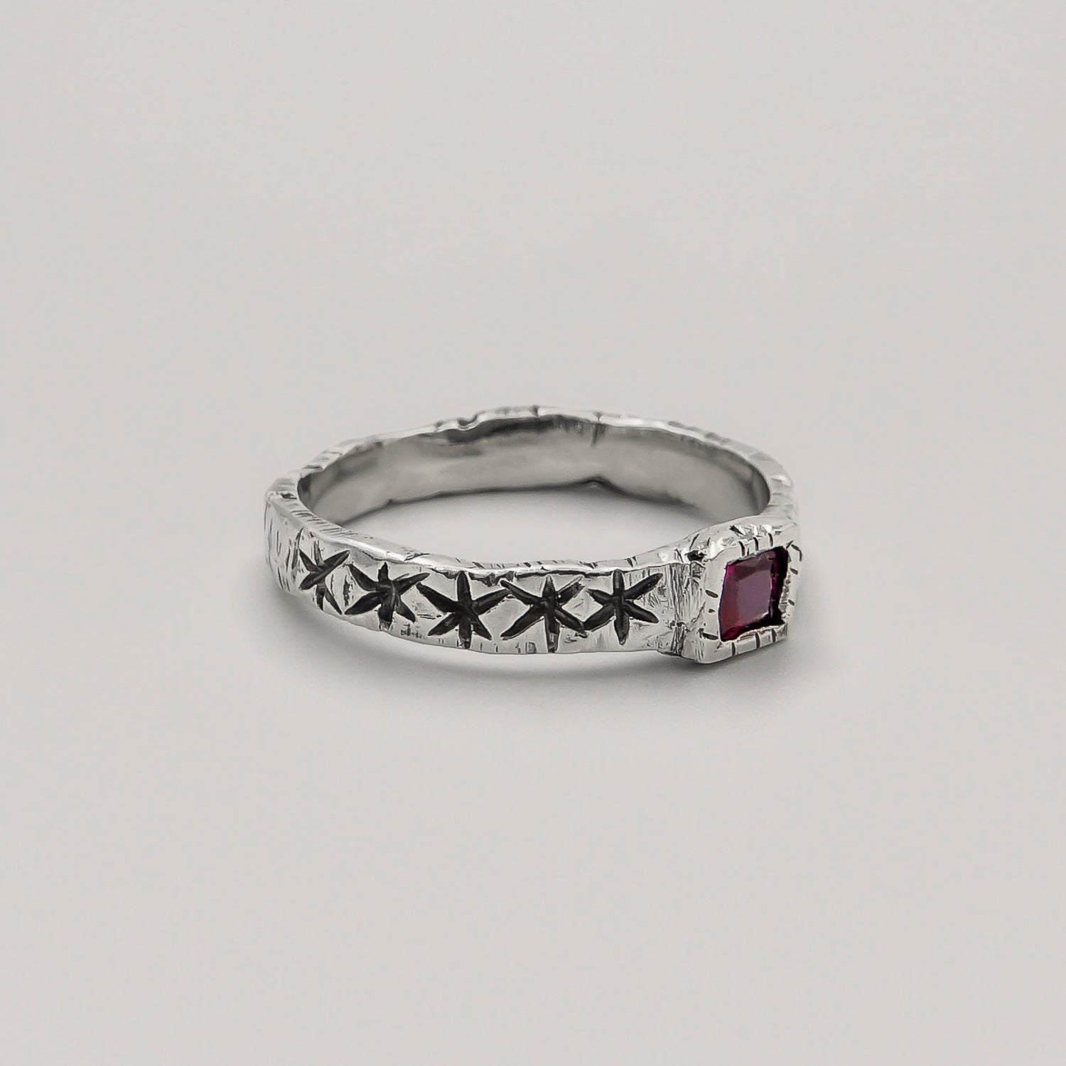 Star Line Ruby Ring