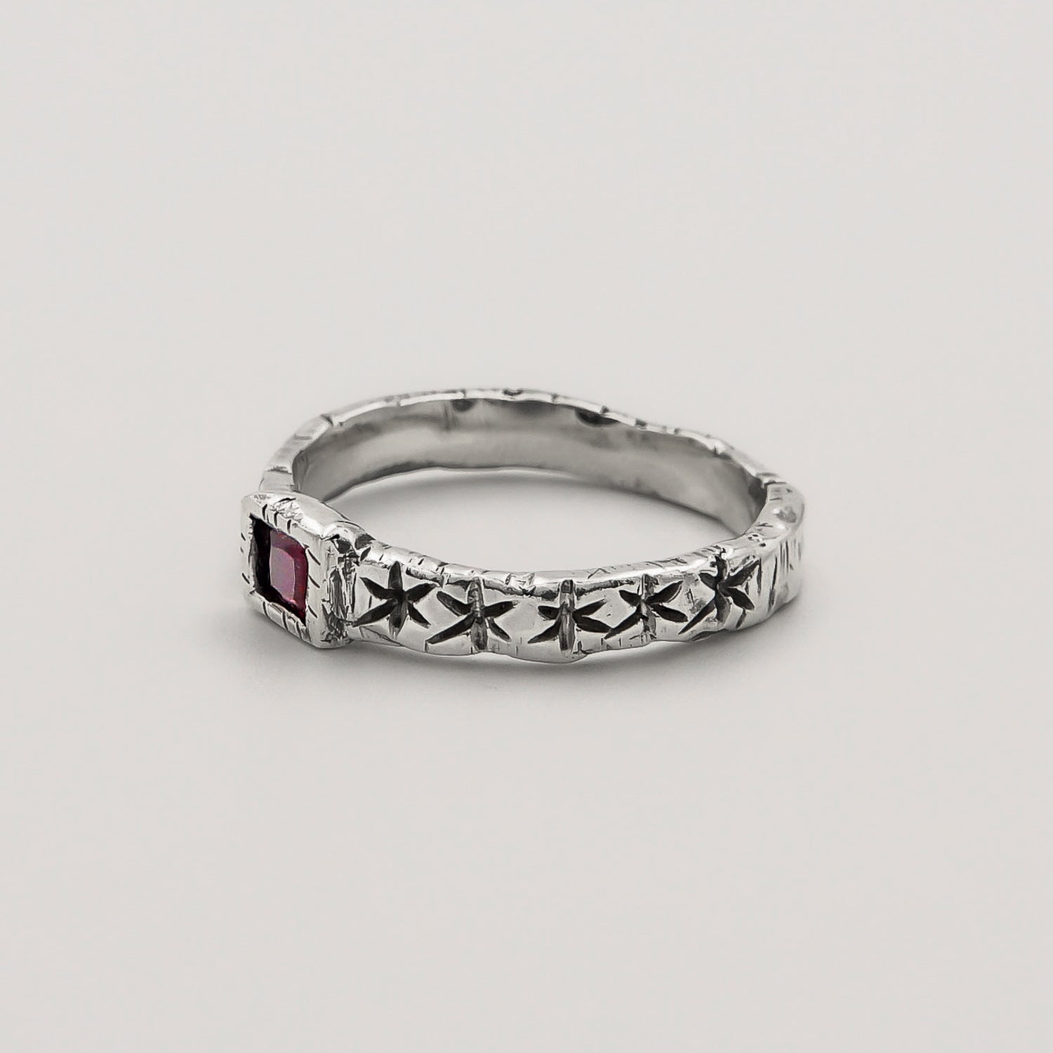 Star Line Ruby Ring
