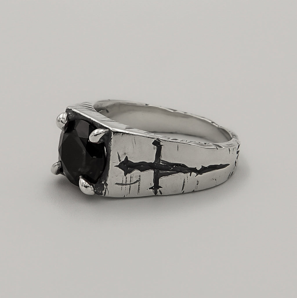 Warrior Onyx Ring