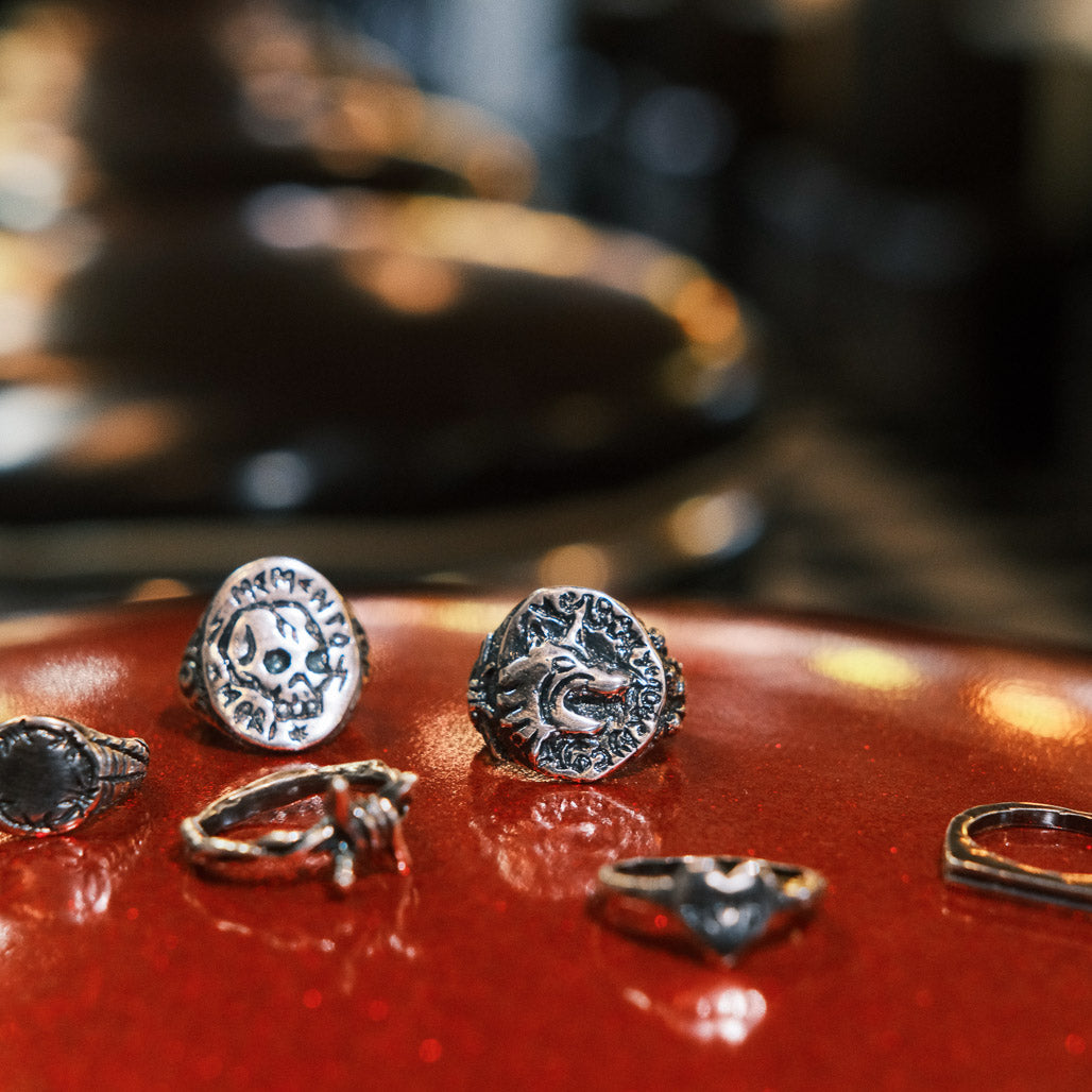 Old Wolf Silver-Plated Ring