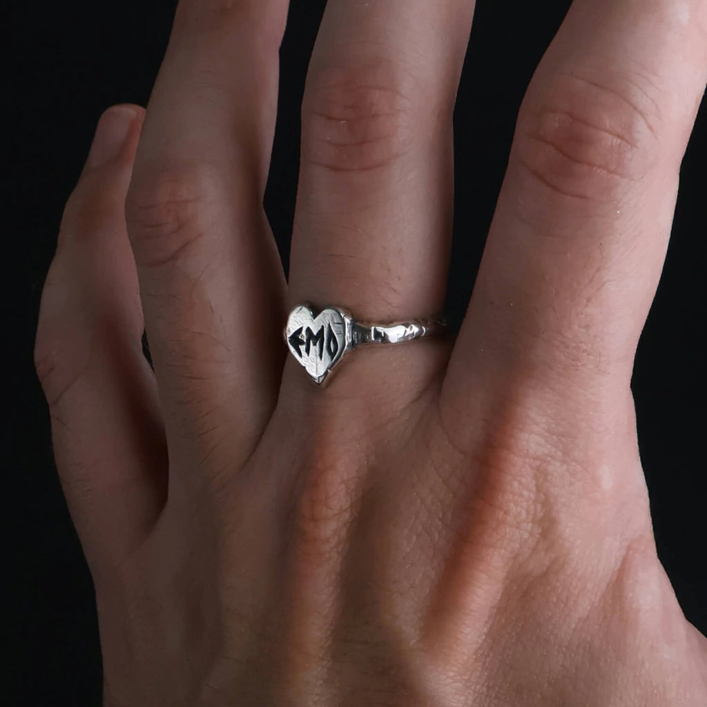 Emo Silver-Plated Ring